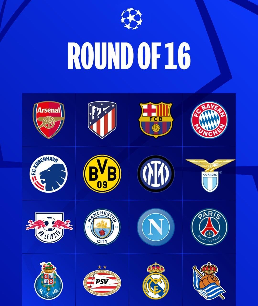 SAINGAN: Klub yang sudah lolos ke babak 16 besar UCL. (Dok Uefa Champions League)