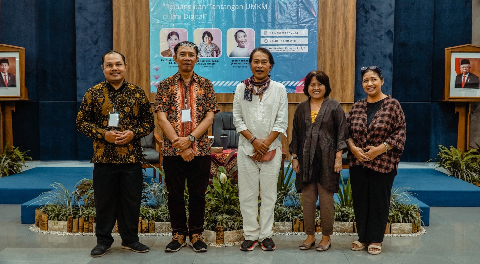 TALKSHOW: Fakultas Bisnis dan Ekonomika (FBE) Universitas Atma Jaya Yogyakarta (UAJY) mengadakan Talkshow dan Mini Expo "Peluang dan Tantangan UMKM di Era Digital". (UAJY)