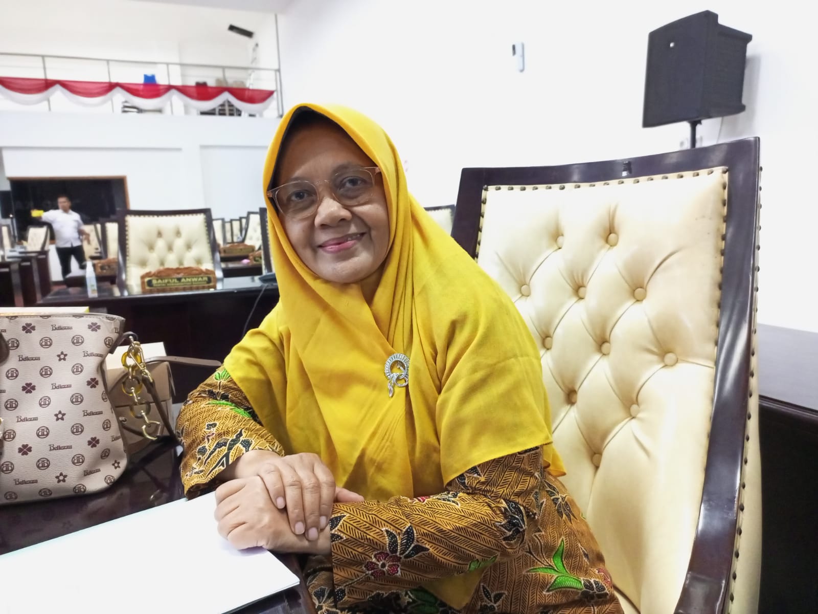 FOKUS: Ketua Pansus Raperda Pencegahan dan Penanganan Stunting Ermi Kristanti. (M Hafied/Radar Kebumen)