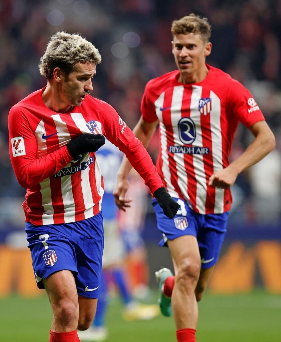 Bermain dengan 10 pemain, Atletico Madrid imbangi Getafe 3-3 (atleticodemadrid)