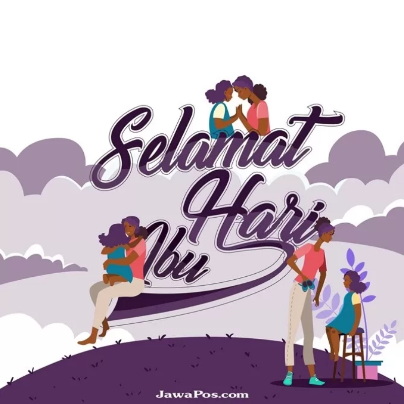 Ilustrasi Hari Ibu. (Kokoh Praba Wardani/JawaPos.com)
