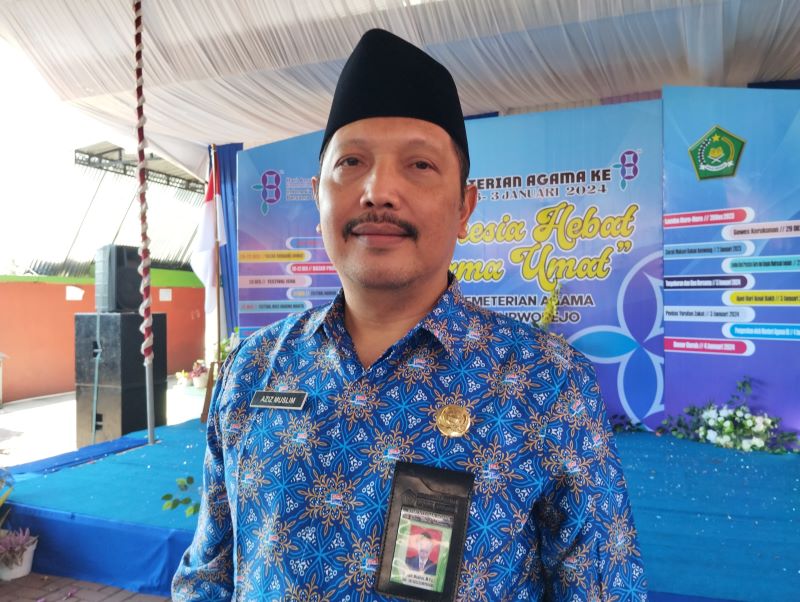 Kepala Kantor Kemenag Purworejo Aziz Muslim. (JIHAN ARON VAHERA/RADAR JOGJA)