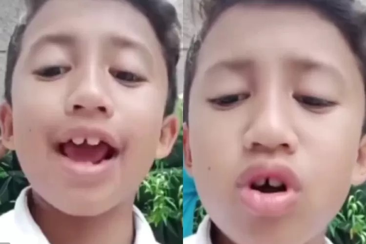 Bocah yang suarakan harapannya kepada calon Presiden. (Kolase/tangkap layar X @kegblgnunfaedh)