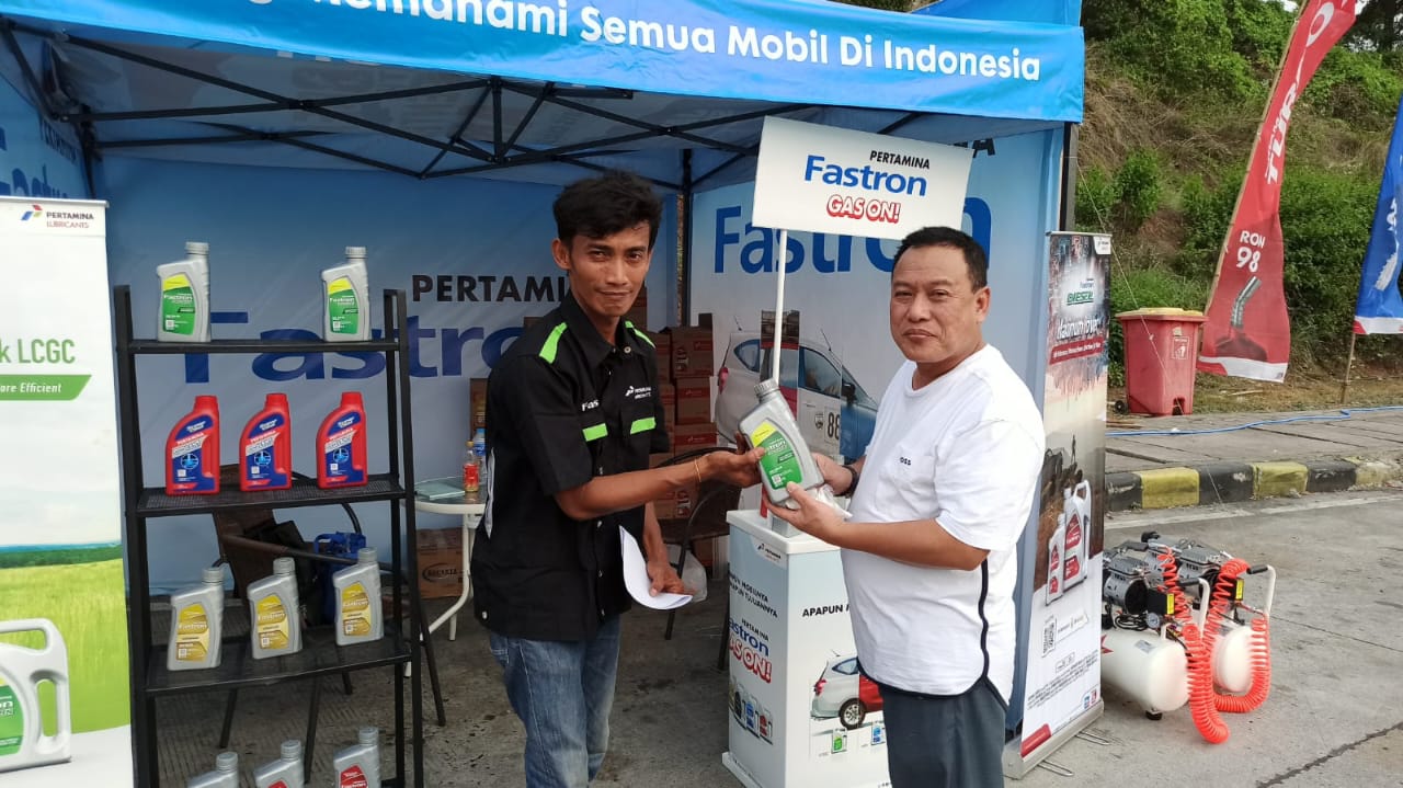 Untuk kenyamanan selama perjalanan Pertamina Lubricants menyiapkan lokasi pengecekan dan pergantian oli di rest area tol