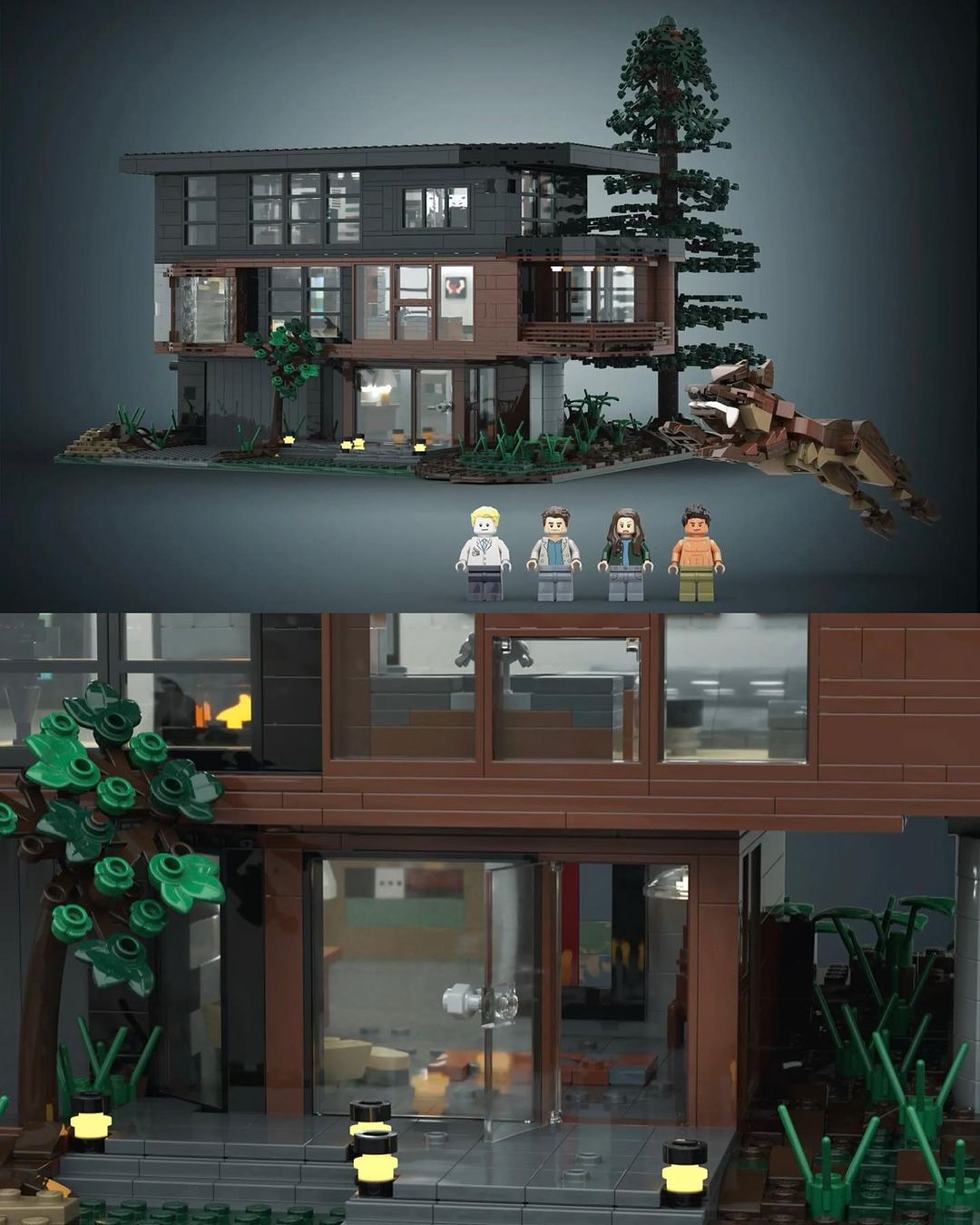 ilustrasi lego replikasi dari rumah Cullen House dari Twilight (Foto  vbiz.co.id )