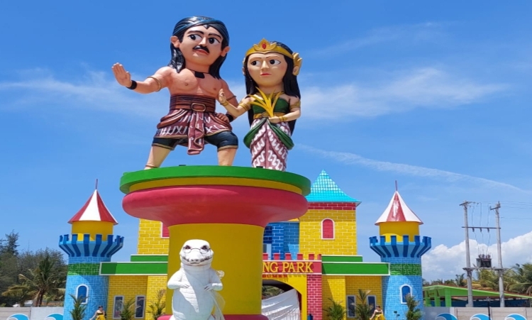 SEGERA BUKA : Pemkab Kebumen dalam waktu dekat akan membuka wahana wisata Pandan Kuning Park. Pembangunan di lokasi kini nyaris rampung atau sudah mencapai 95 persen.