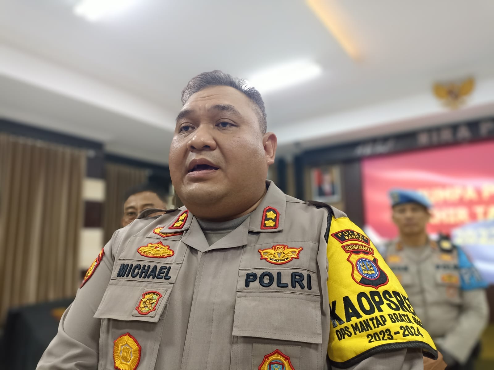 Kapolres Bantul AKBP Michael Risakotta. (Gregorius Bramantyo/Radar Jogja)
