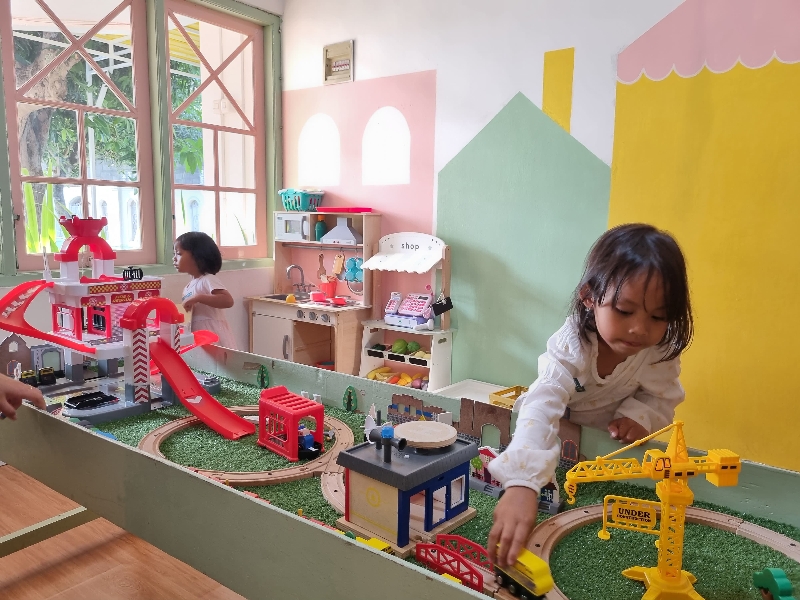 ENJOY: Wuffy space sebagai salah satu day care yang banyak mengalami peningkatan kunjungan pada momentum nataru. (Fahmi Fahriza/Radar Jogja)