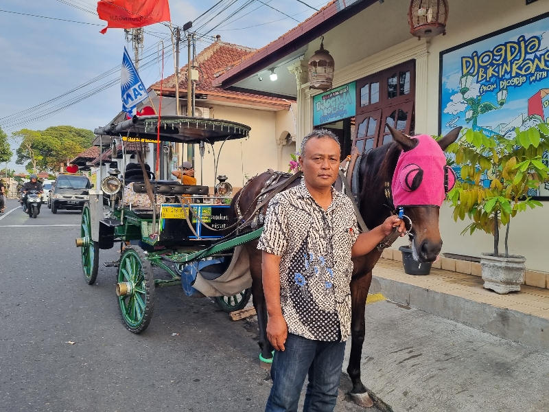 Ketua Paguyuban Kusir Andong DIY Purwanto. (Fahmi Fahriza/Radar Jogja)