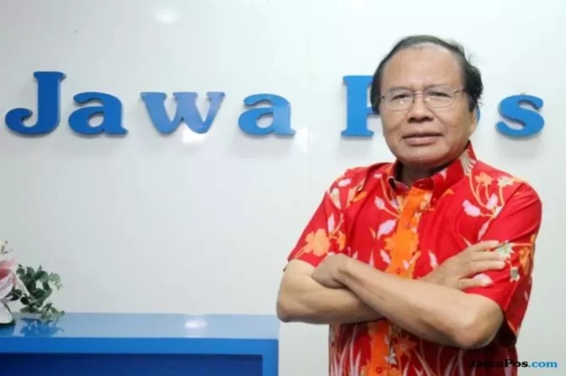 Rizal Ramli saat berkunjung ke kantor Jawa Pos Biro Jakarta.