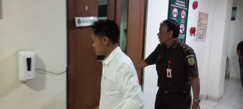 SEMENTARA: Robinson usai jalani sidang agenda dakwaan di PN Sleman, Rabu (3/1/2024).