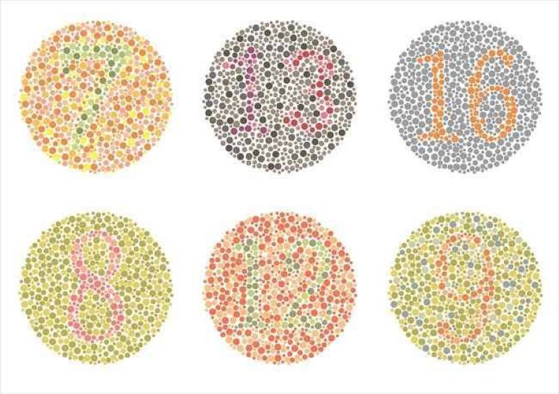 Tes mata untuk mengetahui apakah seseorang mengalami&nbsp;buta warna. (Google/@Alodokter)