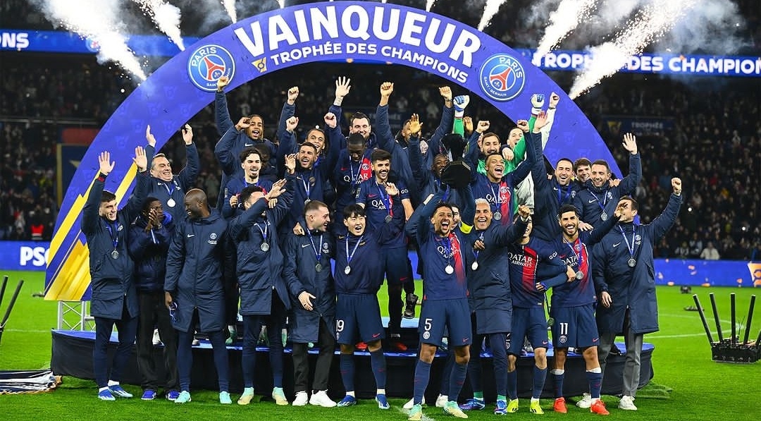 MENANG: Paris Saint Germain Juara Liga Super Prancis usai tekuk Toulouse 2-0 (ig psg)