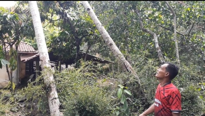 TANGGAP: Situasi dampak bencana di Padukuhan Jetis Depok, Sendangsari, Minggir pada Jumat (5/1). (IWAN NURWANTO/Radar Jogja)