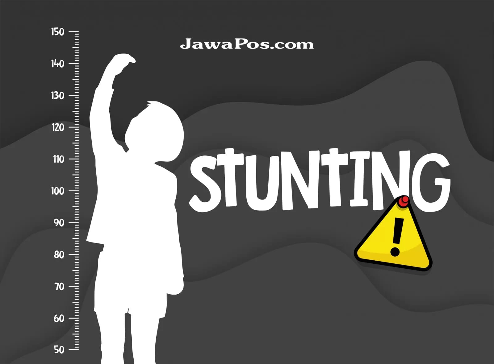 Ilustrasi anak alami stunting.