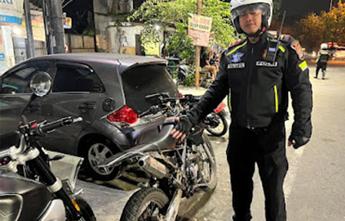 DITINDAK: Knalpot brong yang tidak sesuai standar disita Polres Bantul karena terlalu bising usai dikeluhkan oleh masyarakat.