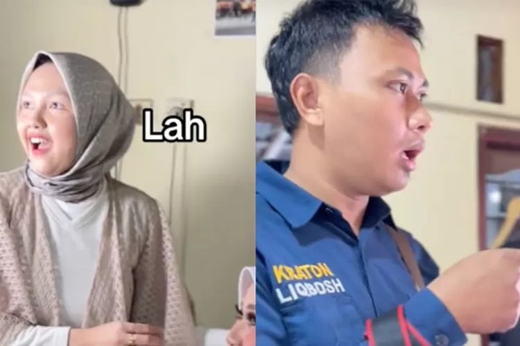 Viral suami ketemu istri saat kerja di nikahan. (tiktok.com/@retnoajengkartini)