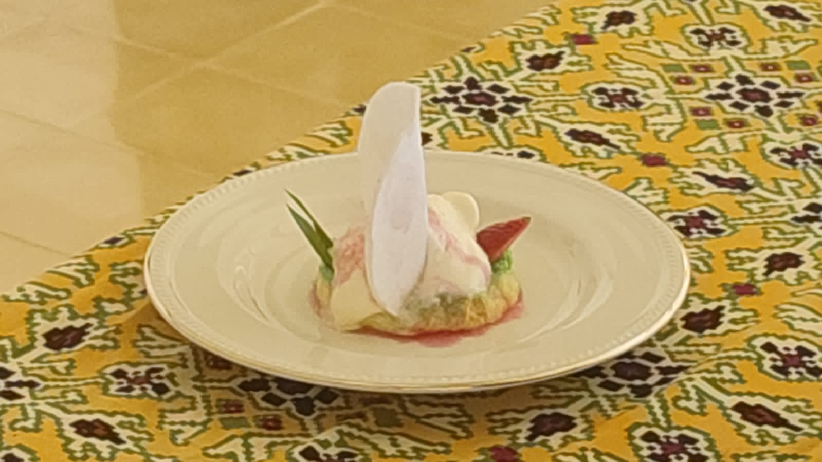 KHAS: Salah satu menu yang disajikan dalam resepsi Dhaup Ageng Pakualaman.