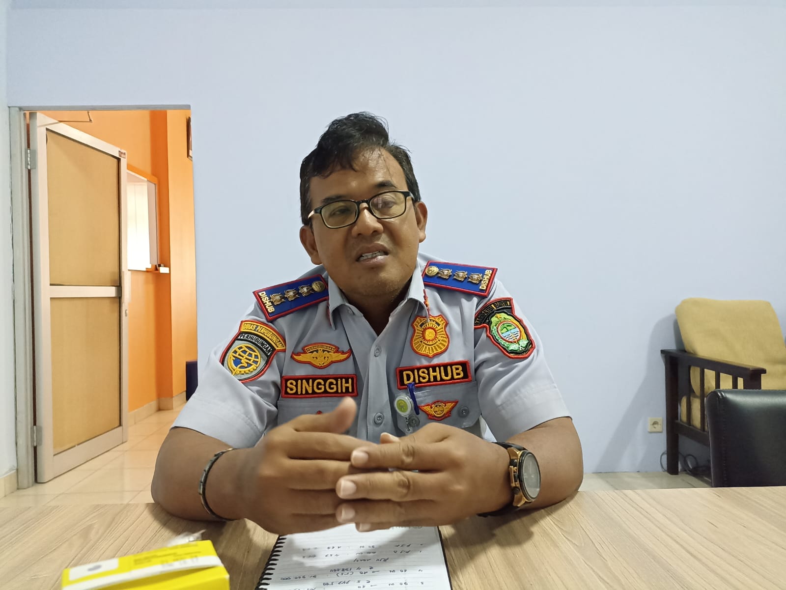 Kepala Dinas Perhubungan Kabupaten Bantul Singgih Riyadi.