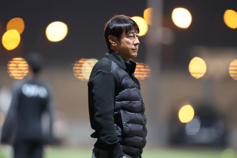 FOKUS: Shin Tae-yong amati permainan skuad garuda kontra Iran (PSSI)
