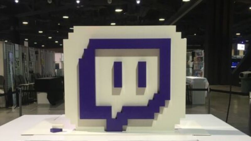 Logo Twitch, perusahaan raksasa ritel online.