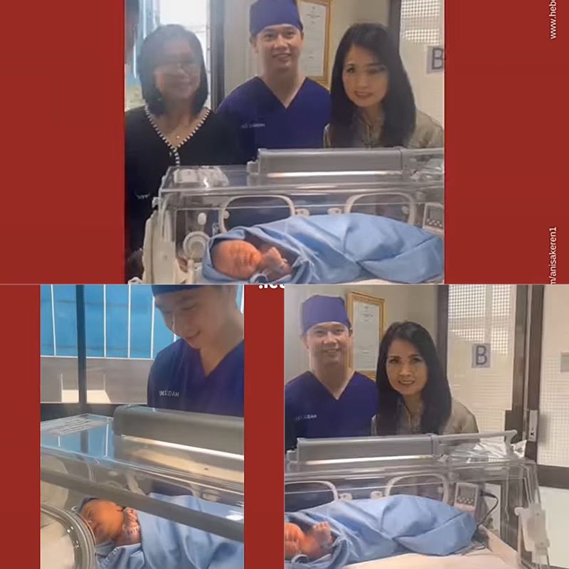 Potret keluarga dan anak pertama Pembulu Tangkis Kevin Sanjaya dan Valencia Tanoesoedibjo.