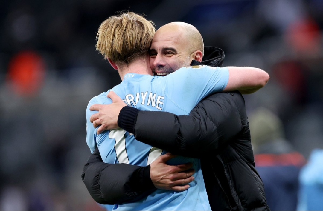 Pep Guardiola bangga akan penampilan menakjubkan Kevin De Bruyne usai kalahkan Newcastle United 3-2 (X Fabrizo Romano)