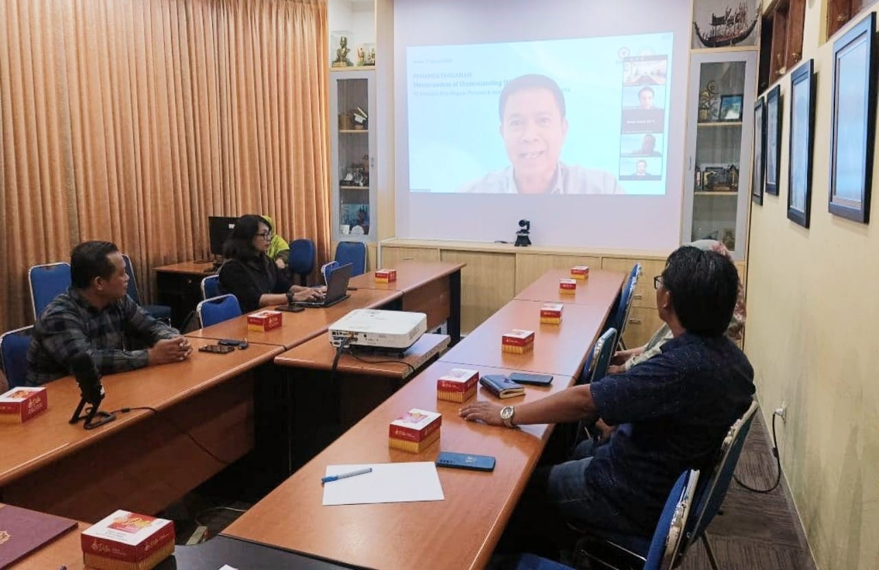 KOLABORASI - Paparan rencana kerjasama PT Produksi Film Negara atau PFN dengan Institut Seni Indonesia (ISI) Yogyakarta di bidang perfilman balum lama ini.