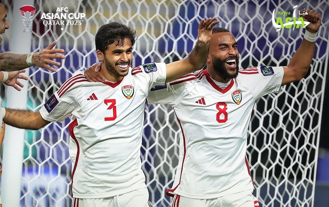 Selebrasi para penggawa Arab usai taklukkan Hongkong dengan skor 3-1 (ig qatar2023)