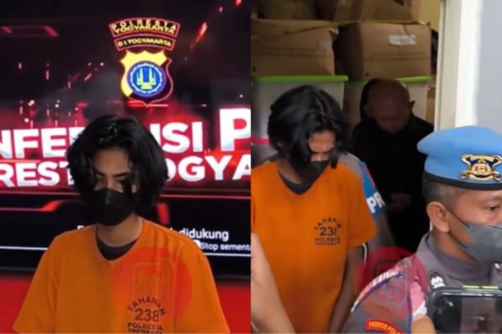 Tersangka oknum guru konten kreator yang lecehkan muridnya