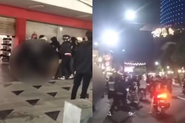 Aksi pengeroyokan brutal yang terekam