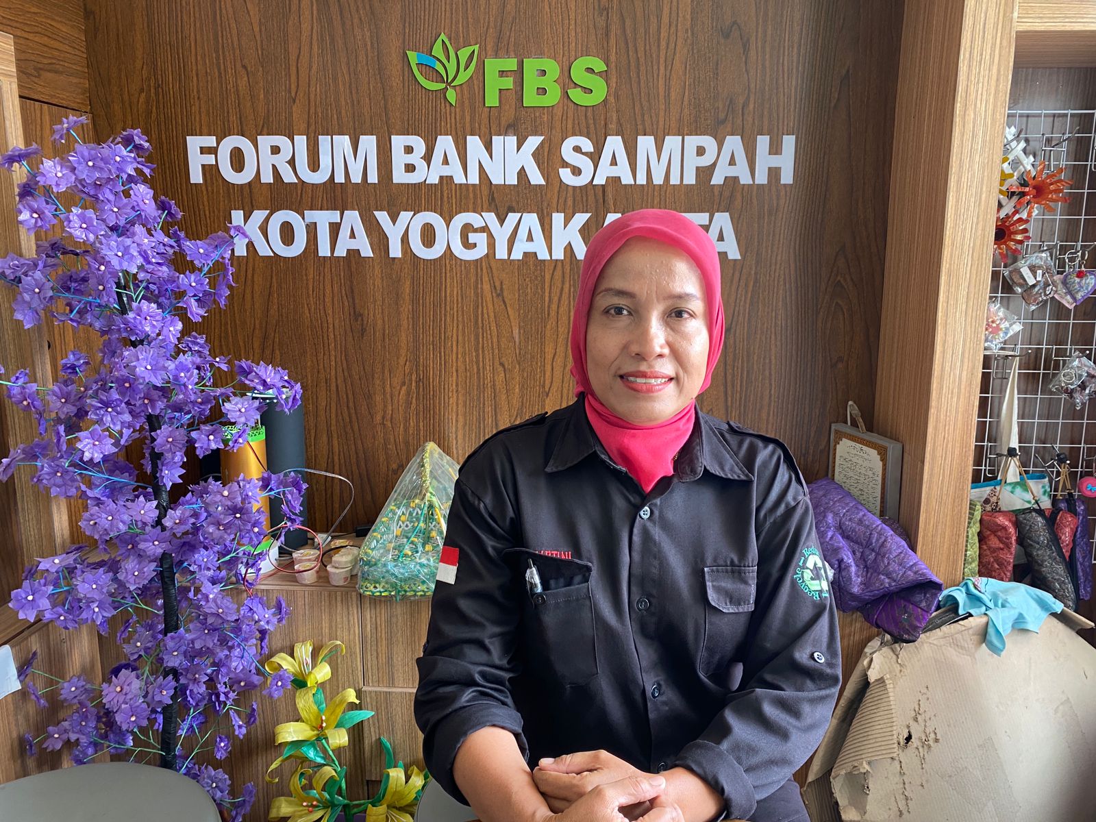Wakil Ketua Forum Bank Sampah Kota Jogja, Sri Martini.