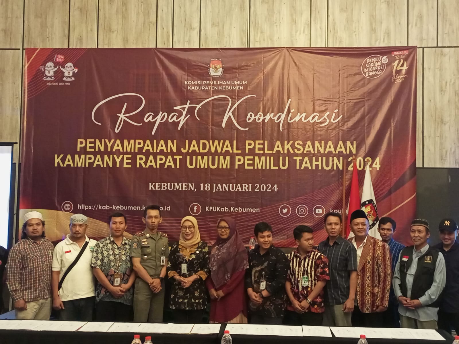 RAKOR: KPU Kebumen menggelar rapat koordinasi bersama partai politik membahas jadwal kampanye terbuka melalui metode rapat umum.