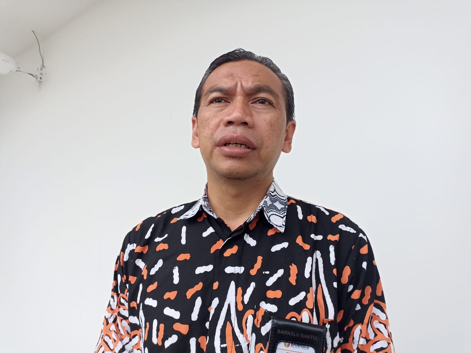 Ketua Bawaslu Bantul Didik Joko Nugroho.