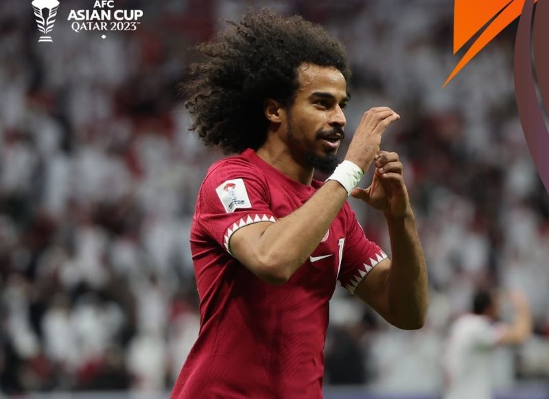 Gol tunggal Akram Afif kontra Tajikistan pastika Qatar lolos ke babak 16 besar Piala Asia 2023 (ig qatar2023)
