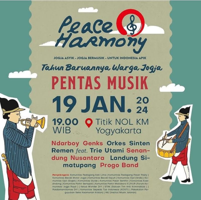 Poster Konser Musik Peace Harmony