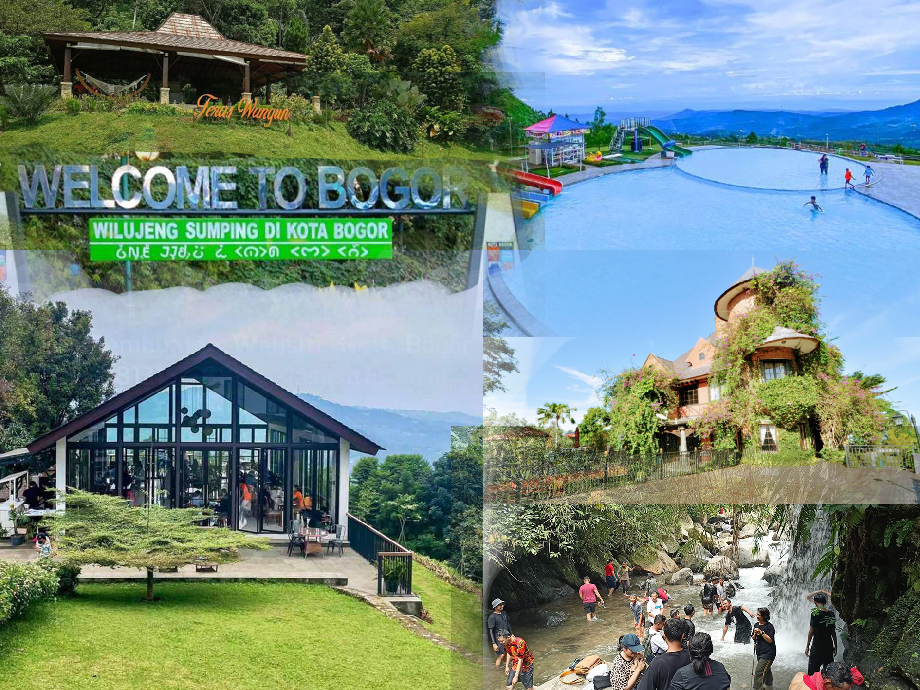 Sejumlah destinasi wisata di wilayah Sentul, Kabupaten Bogor yang menyajikan panorama alam pedesaan hingga Villa dengan bagunan layaknya Eropa dan Amerika.