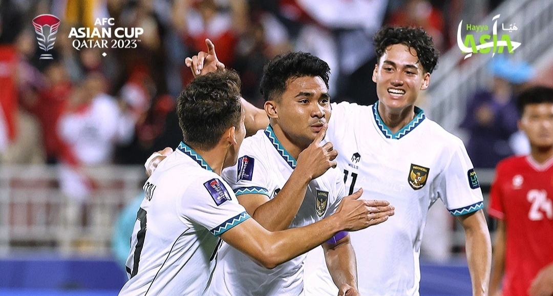 Selebrasi Asnawi Mangkualam usai jebol gawang Vietnam melalui penalti (ig qatar2023)