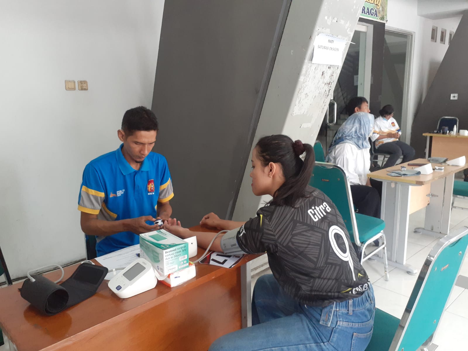 CITRA: Seorang atlet saat mengikuti tes awal di GOR Amongrogo, Jogja.