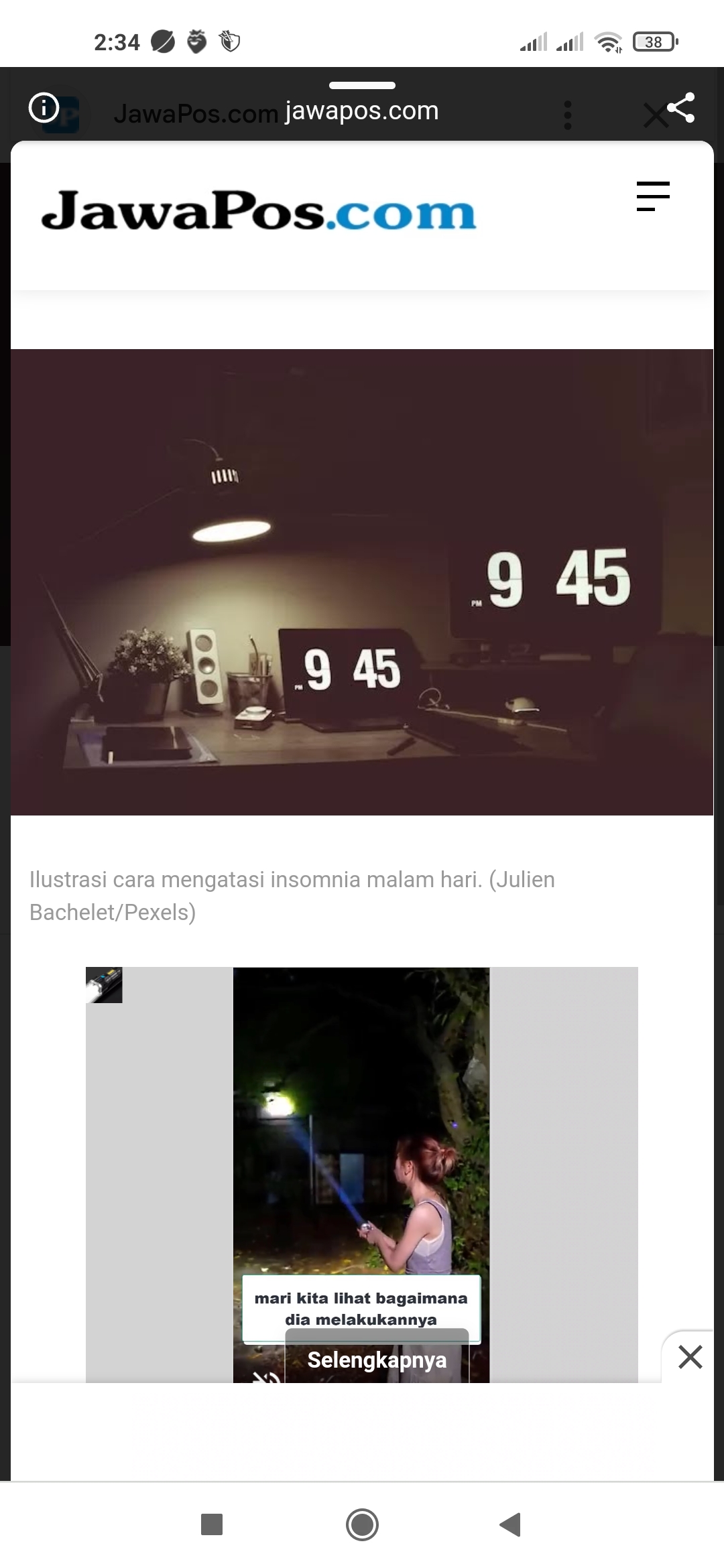 Ilustrasi cara mengatasi insomnia malam hari.