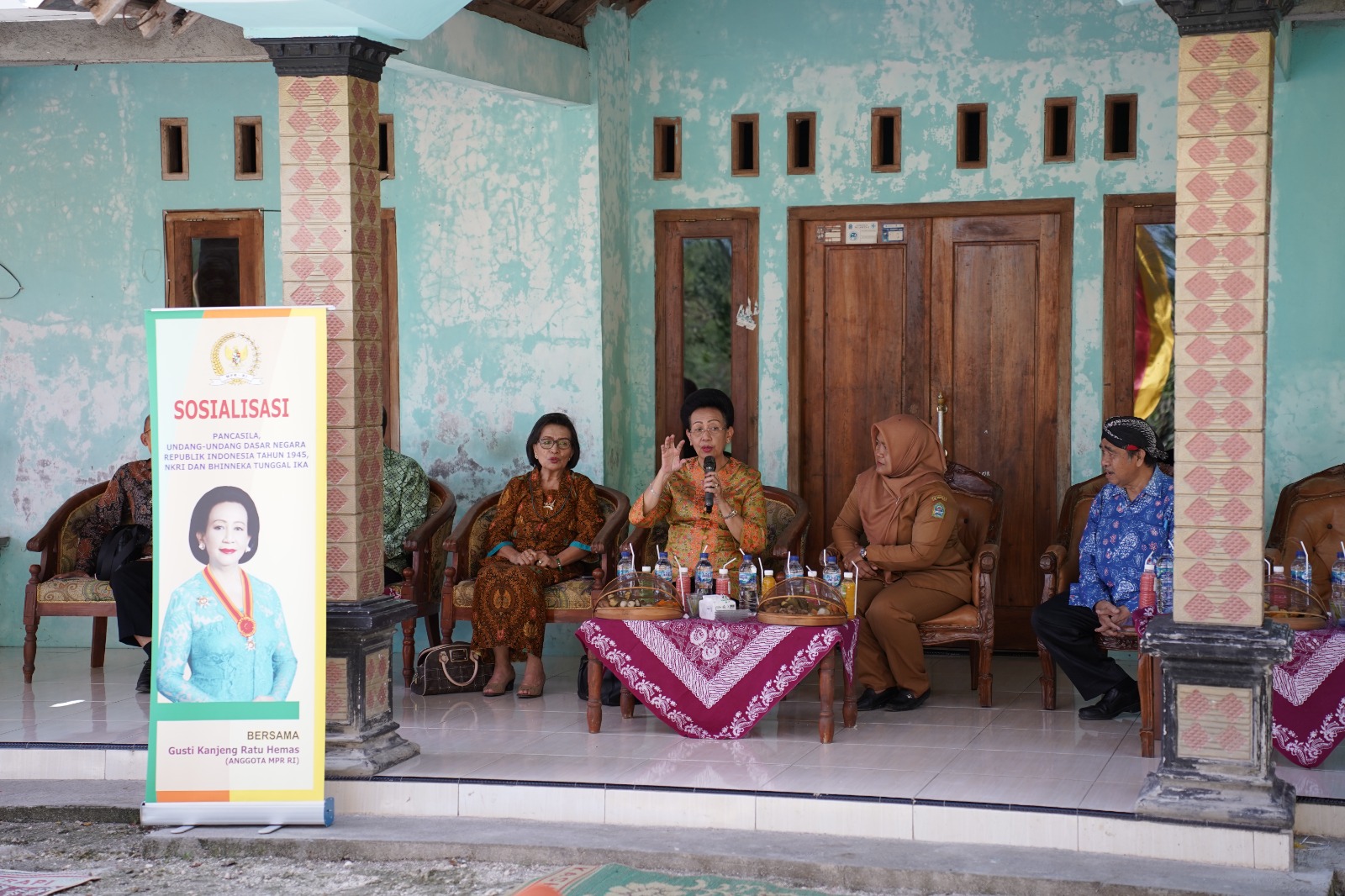 Kegiatan sosialisasi empat pilar oleh GKR Hemas di Ngawen Gunungkidul