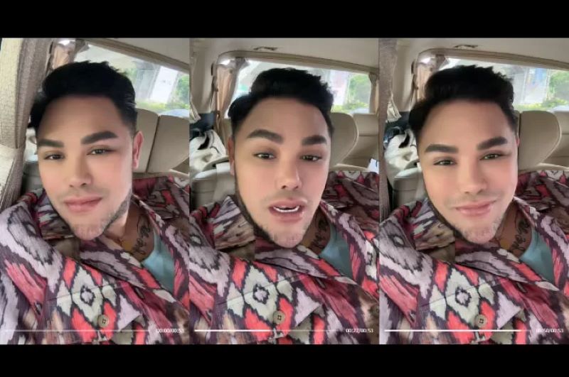 Tangkapan layar video Ivan Gunawan yang akan meninggalkan Indonesia.