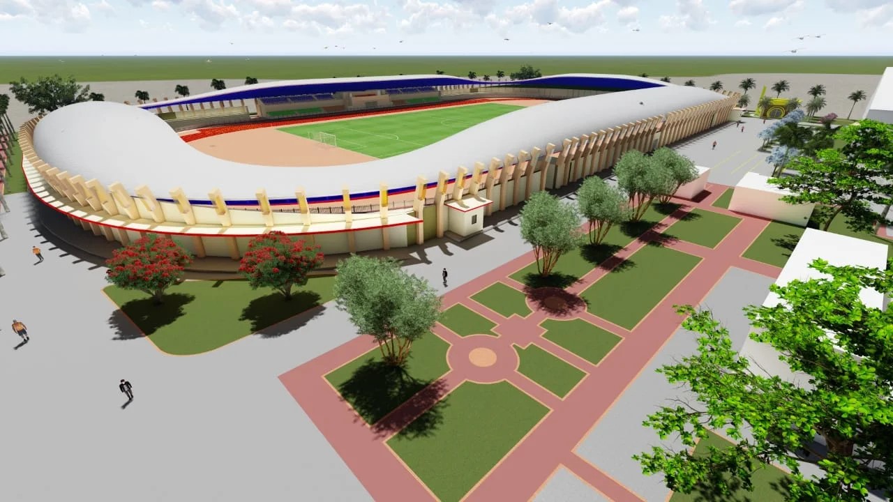 Grand desain Stadion Sarwo Edhie Wibowo Purworejo yang diproyeksikan menjadi kawasan Sport Center megah.