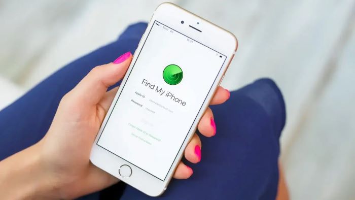 Pelacakan smartphone dengan fitur Find My di iPhone