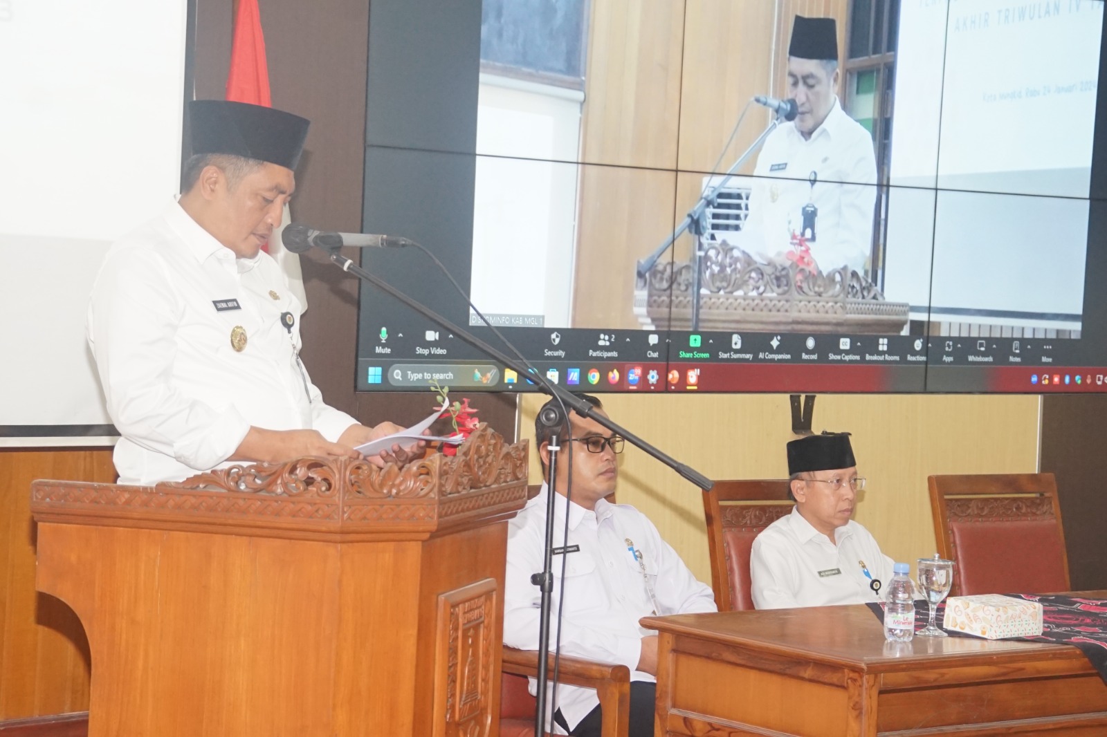 RAKOR: Bupati Magelang membuka rapat koordinasi pengendalian operasional kegiatan (Rakor-Pok) Terpadu tingkat Kabupaten Magelang Akhir Triwulan IV Tahun Anggaran