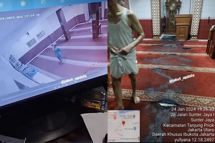 Upaya Pembakaran Masjid Jami Al-Fallah di Tanjung Priok Terekam CCTV, Pelaku Berhasil Ditangkap!