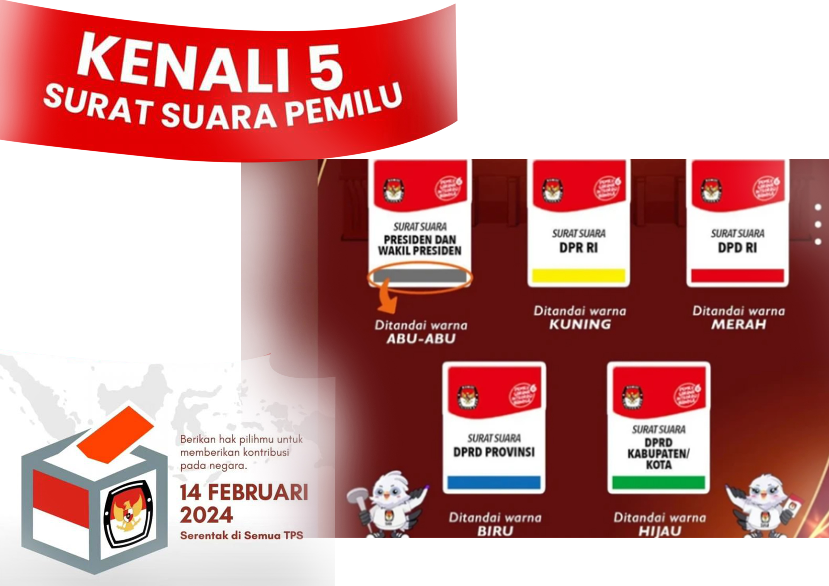 Kenali 5 Surat Suara Pemilu.