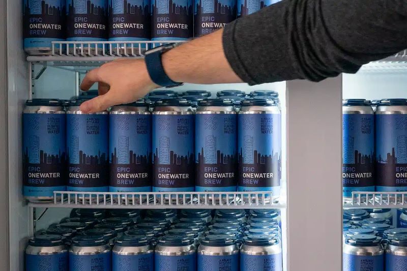 Epic Onewater Brew, produk hasil pengolahan air limbah yang dijadikan minuman bir.