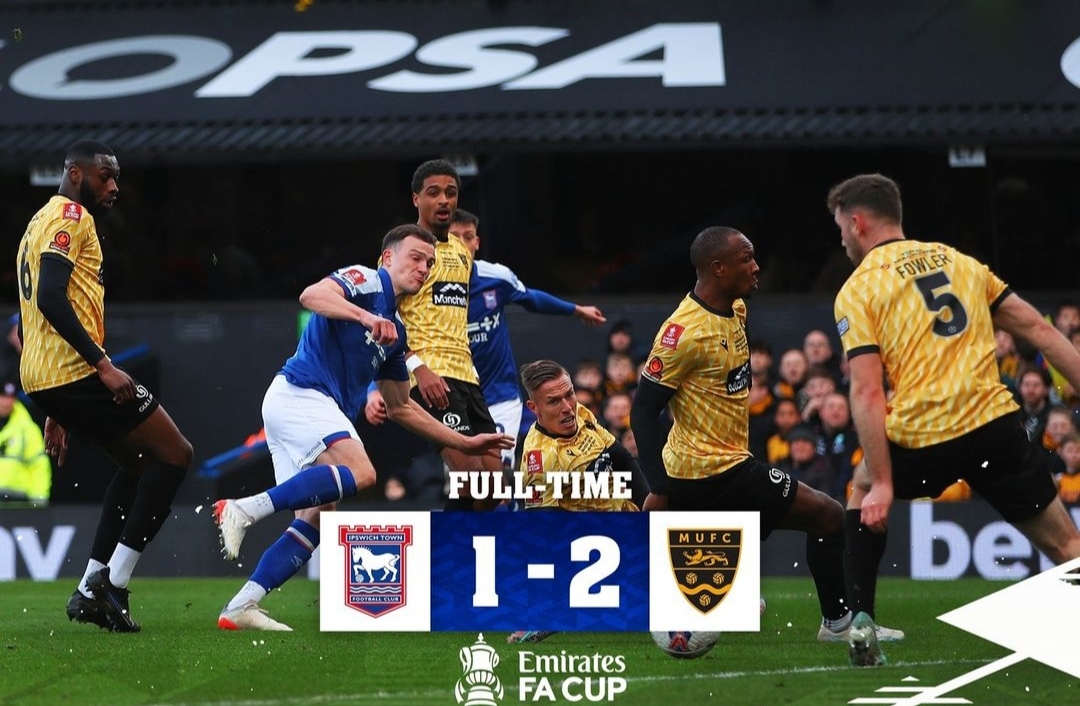 Ipswich Town tumbang ditangan tim dari divisi enam Liga Inggris, Maidstone United (ig ipswichtown)