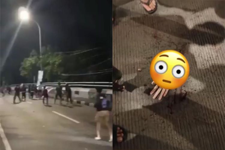 Tawuran Bersenjata di Flyover Pasar Rebo, Jakarta Timur, Berujung pada Tangan Pelajar Terputus!